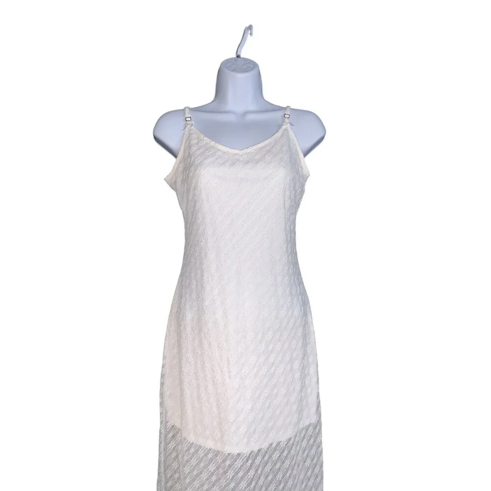 Wild Fable Junior Teens White Lace Slip Dress With Adjustable Straps Size Small - Picture 6 of 12